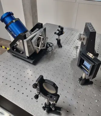 optical test bench photo