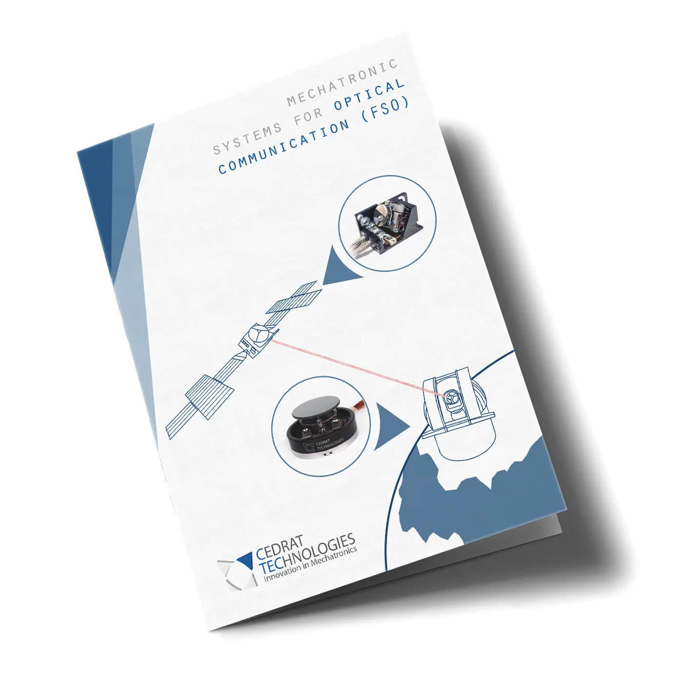 A graphic showing the optical communication brochure